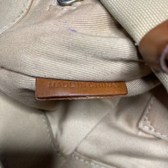 BURBERRY Tote Bag Canvas Beige Authentic - Picture 13 of 16